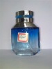 glass perfume bottle with plastic cap and sprayer