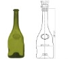 glass red wine bottle 750ml