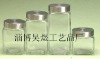 glass storage jar with stainless steel lid