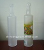 glass vodka bottle/liquor bottle frosted