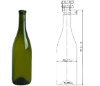 glass wine bottle