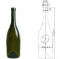 glass wine bottle