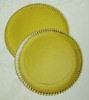 gold paper plates (Round)