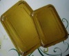 gold paper plates (rectangle)