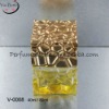 gold square perfume glass bottle for women