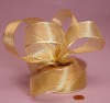 golden organza gift packing ribbon