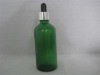 green 100ml glass tube bottle