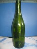 green glass bordeaux bottle