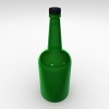 green glass bottle