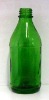 green glass medicine bottle