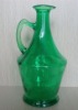 green glass oil  bottle