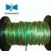 green metallic elastic rope