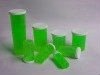 green plastic vials with FDA LFGB hinged vials