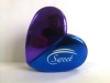 heart shape UV glass perfume bottle with UV cap