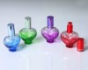 heart shape glass perfume bottle