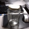 hexagon glass jar