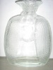 high quality crystal clean new design glass  bottle for vodka 500ml