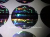 hologram silver label and stickers