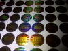 hologram silver stickers and labels