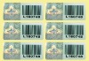 holographic label and barcode sticker