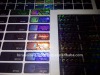 holographic silver labels and stickers