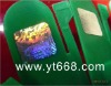 hot stamping hologram on PVC sticker