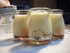 jams, pudding package clear glass jar