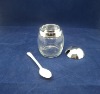 kitchen oil bottle, spcie bottle with spoon, handle