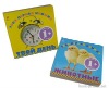 laminated children clock book printing with diecut cover