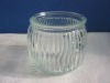 large transparent candle glass holder