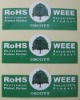 latest ROHS  logo sticker