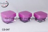 latest beautiful purple cosmetic glass jars for women