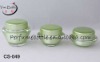 latest olive-green cosmetic glass jars for women