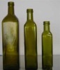 light green glass olive bottles