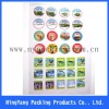 logo printed roll adhesive sticker/label