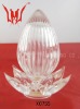 lotus shape pure glass perfume