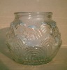 lotus shaped glass jar