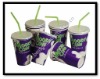 lovely disposable paper milk shaker cup with lid