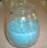 lucid glass candle jar