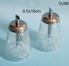 manufacturer clear frosted glass oil container OJ09