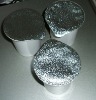 mill-finished aluminum foil lids