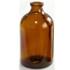 moulded injection vial amber glass bottle