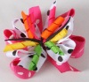 multi layers with dots korker hair bows for kids