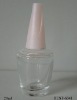 nail polish bottle with screw tread cap