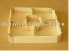 natural new-style wooden food tray with compartments