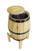 natural oak beer barrels with stainless steel inner container