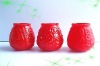 new style red glass candle stick