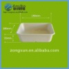 oblong biodegradable disposable bagasse paper tray for meat/fruit/food