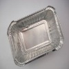 oblong shape aluminuium foil container for taking food