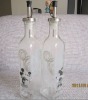 oil & vinegar dispenser glass bottle